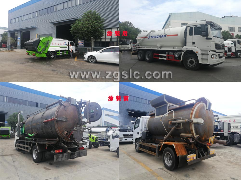 程力集團專用車在經(jīng)過涂裝，總裝工藝裝配等一系列的工序后，呈現(xiàn)出華麗的新車面貌